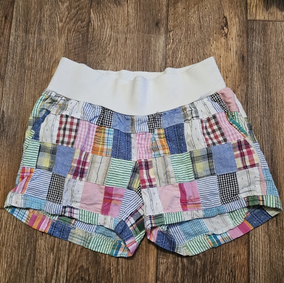 MOTHERHOOD MATERNITY Patchwork Quilted Shorts Size Small - Picture 1 of 5